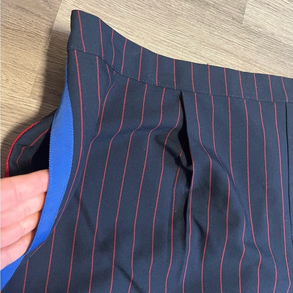 La Ligne x Target Trousers Wide Leg Pants Side Stripe Navy Red Women size 2X - Picture 5 of 8